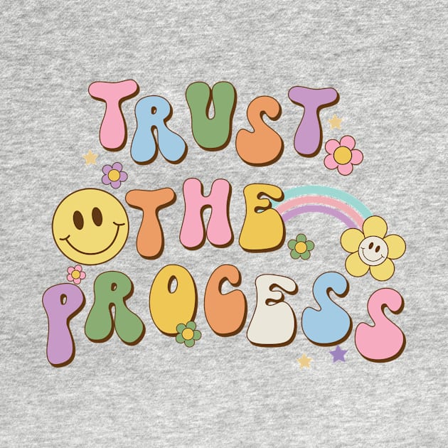 Trust the Process, Groovy 80's 70's, Vintage Peace Hippie, Retro by ThatVibe